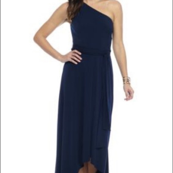 Vince Camuto Dresses & Skirts - Vince Camuto Dress Gown One Shoulder Blue